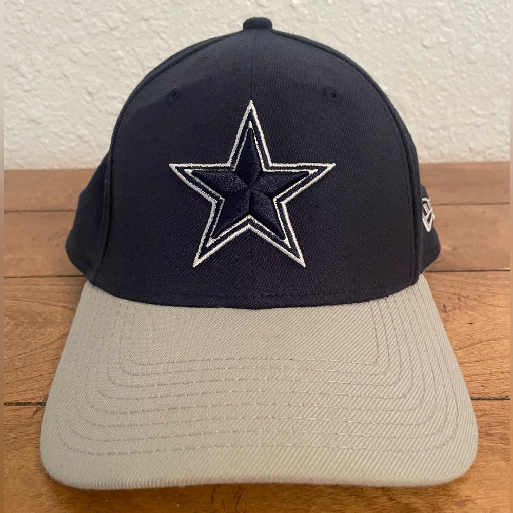 New Era 39THIRTY Navy/Gray Dallas Cowboys Two-Tone Flex Hat. Sz M/L